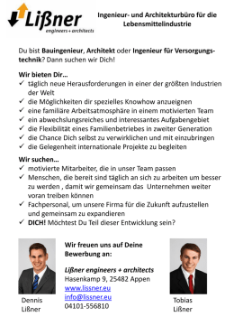 Ingenieur- und Architekturb&uuml;ro f&uuml;r die Lebensmittelindustrie Du bist