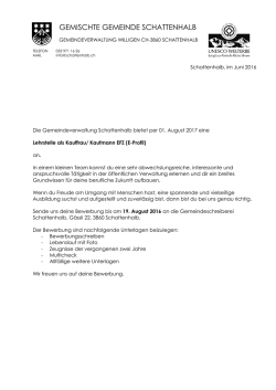 Lehrstelle 2017