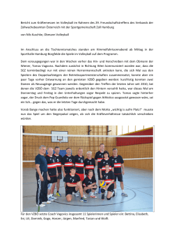 Freundschaftstreffen 2016 Volleyball
