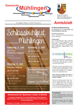 Amtsblatt - Mühlingen