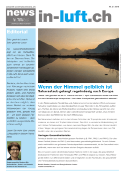 News von umwelt-zentralschweiz.ch 2/2016 / Thema Luft