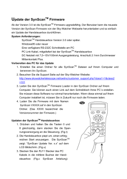 SynScan Handsteuerbox Firmware Update Anleitung PDF