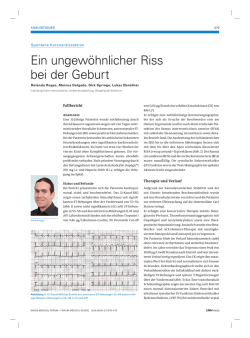 Ein ungew&ouml;hnlicher Riss bei der Geburt
