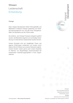 Integral Development Wissen Leidenschaft Entwicklung