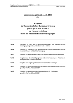 PDF, 100 KB - Kassenärztliche Bundesvereinigung