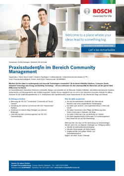 Praxisstudent/in im Bereich Community Management