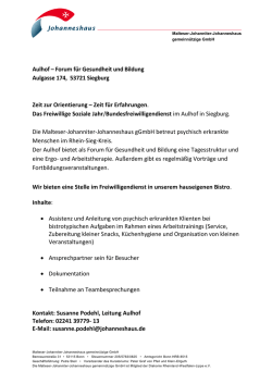 Aulhof &ndash; Forum f&uuml;r Gesundheit und Bildung