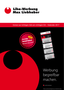 Immer zur richtigen Zeit am richtigen Ort &ndash; Kalender