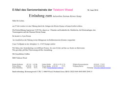E-Mail des Seniorenbeirats der Telekom Wesel