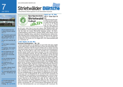 Juli 2016 - Strietw&auml;lder Bl&auml;ttche