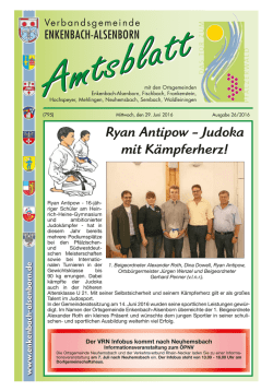 Ryan Antipow - Judoka mit K&auml;mpferherz!