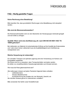 H&auml;ufig gestellte Fragen PDF