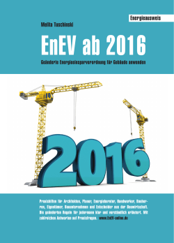 EnEV ab 2016 - geänderte - EnEV