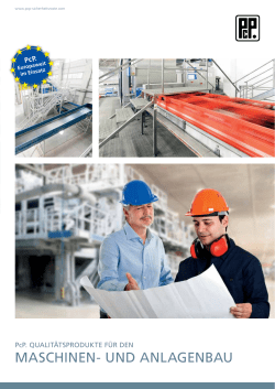 maschinen- und anlagenbau - PcP. Sicherheitsroste GmbH