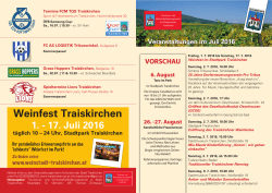 Veranstaltung Juli - Weinstadt
