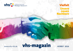vhs-magazin - vhs Rheingau