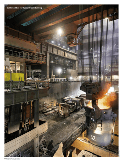Stahlproduktion bei ThyssenKrupp in Duisburg