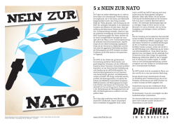 Nein zu NATO - Die Linke. im Bundestag