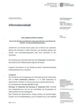 Informationsblatt - Bildung