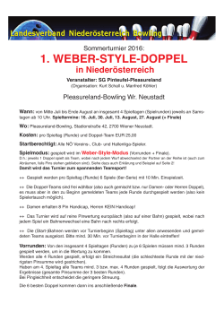 1. weber-style-doppel - Landesverband Niederösterreich Bowling
