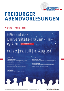 Notfallmedizin - Freiburg - Universit&auml;tsklinikum Freiburg