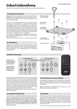 Inbetriebnahme