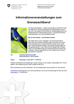 Infoveranstaltungen GWK Nord