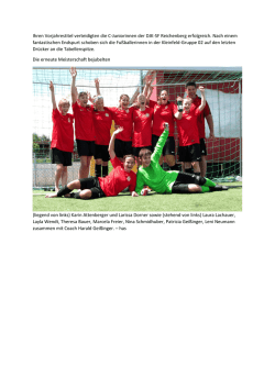 Ihren Vorjahrestitel verteidigten die C-Juniorinnen der DJK