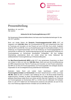 Ihre Mail vom 03 - Gemeinsame Wissenschaftskonferenz
