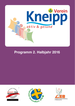 Programm - Kneipp Verein Osterholz