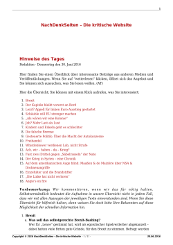 NachDenkSeiten – Die kritische Website