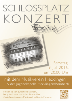 2016 07 09 Plakat Schlossplatzkonzert