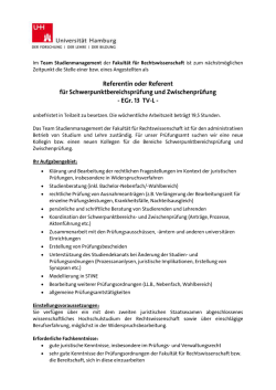 EGr. 13 TV-L - Universit&auml;t Hamburg