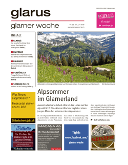 Glarner Woche, Glarus, 29.6.2016