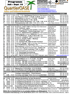 QuartierOase Programm