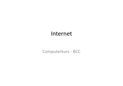 Internet - Grundlagen