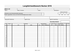 Langfahrtwettbewerb Neckar 2016 - LVM-BW