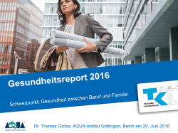 Dr. Thomas Grobe - Techniker Krankenkasse