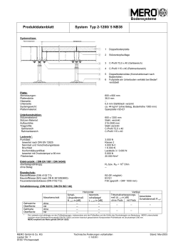 Bodensysteme Produktdatenblatt System Typ 2-1200 - floor