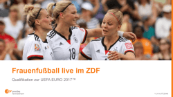 Frauenfußball live im ZDF