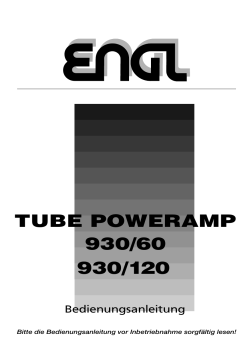 tube poweramp 930/60 930/120