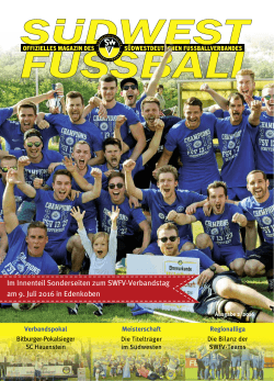Zur Ausgabe 2/2016 - Südwestdeutscher Fußballverband