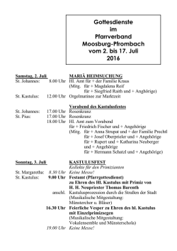 Gottesdienstordnung