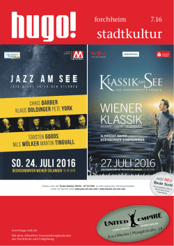 2016 07 Hugo Magazin Forchheim