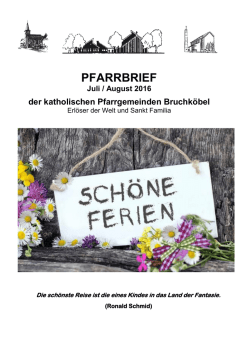 Dienstag - St. Familia