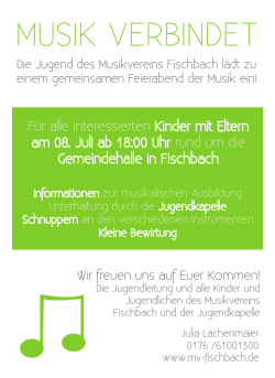 Plakat - MV Fischbach