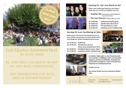 Flyer - Hotel Eden Spiez