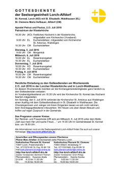 Gottesdienste als PDF