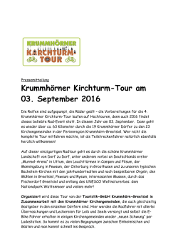 PM Krummhörner Kirchturm-Tour 2016 - Presse