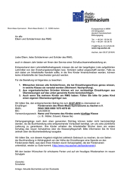 Downloadbereich unter Allgemeines - Rhein-Maas